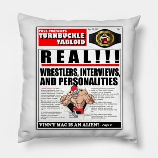 Turnbuckle Tabloid Comic News Pillow