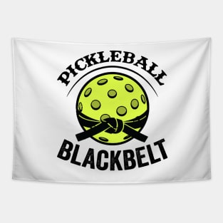 Pickleball Gifts Pickleball Blackbelt funny Pickleball Shirt Tapestry