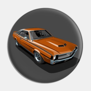 AMC Javelin in Bittersweet Orange Pin