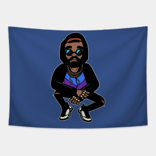 Hip Hop Singer Graphic Tapestry