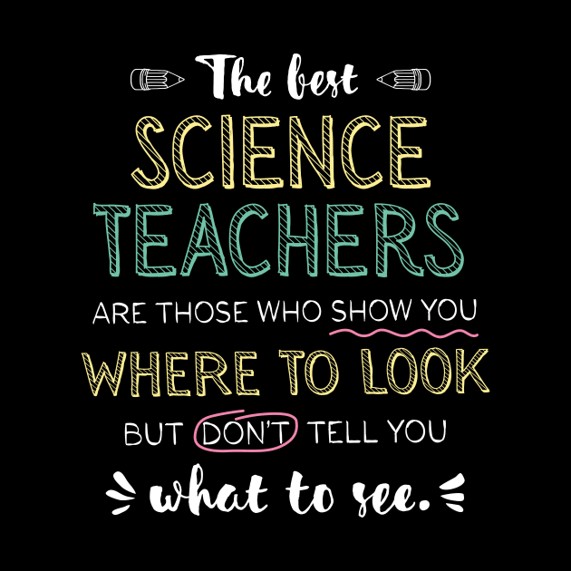 The best Science Teachers Appreciation Gifts - Quote Show you where to look by BetterManufaktur