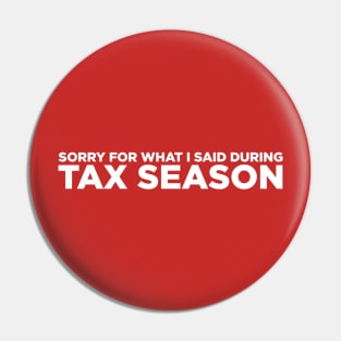 Tax Season Pin
