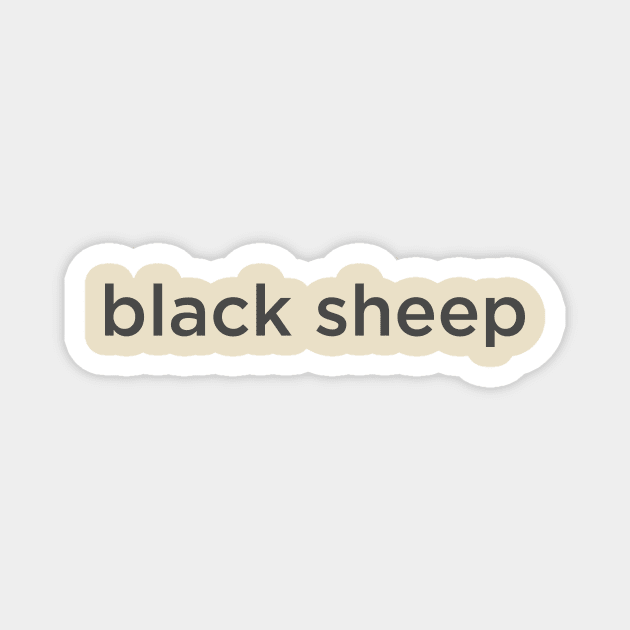 Black Sheep Magnet by NFT Hoarder