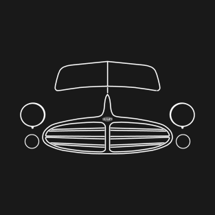 Delahaye 235 1950s French classic car white outline T-Shirt