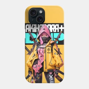 AKIBA DRIP - 🟧🩵🟧「✦ TECH WEAR SAMURAI GIRL X1 ✦ 」 🟧🩵🟧 ANIME MANGA JAPAN AKIHABARA FASHION Phone Case