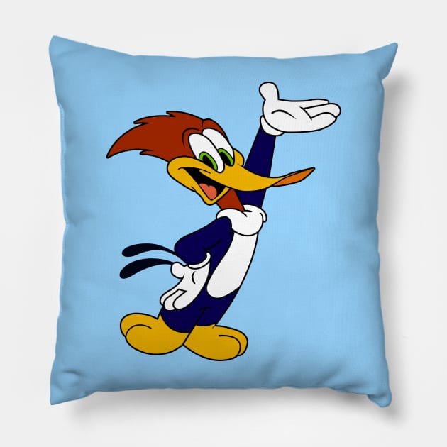 Woody Woodpecker Retro Pillow by LuisP96
