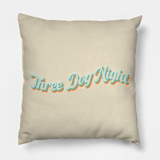 vintage color three dog night Pillow