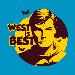 "West is Best" Adam West Inspired Vintage Design T-Shirt