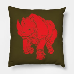 RoboRhino (redshape) Pillow