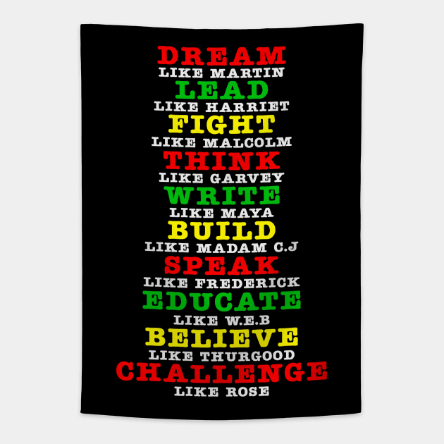 African American Leaders Black History Month Tapestry by UrbanLifeApparel