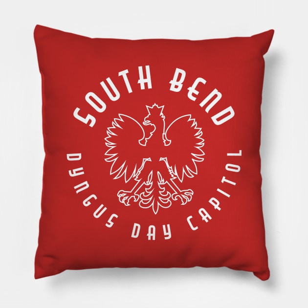 South Bend Dyngus Day Capitol Pillow by PodDesignShop