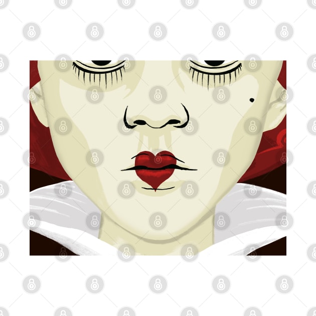 Queen of hearts face by chillstudio