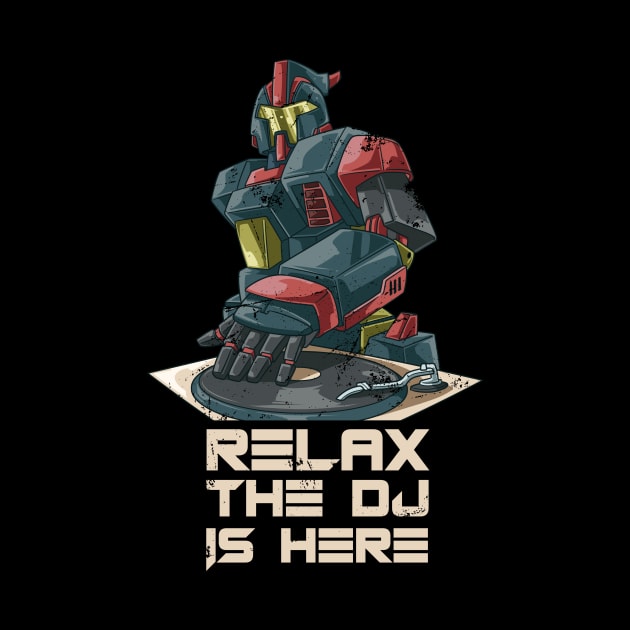 Relax the Dj is Here Robot DJ Turntable by melostore