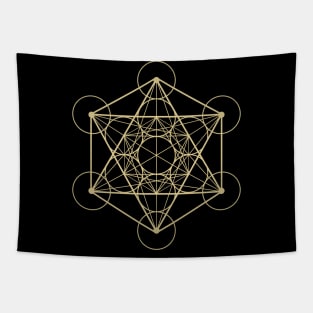 Metatron's Cube Golden Tapestry