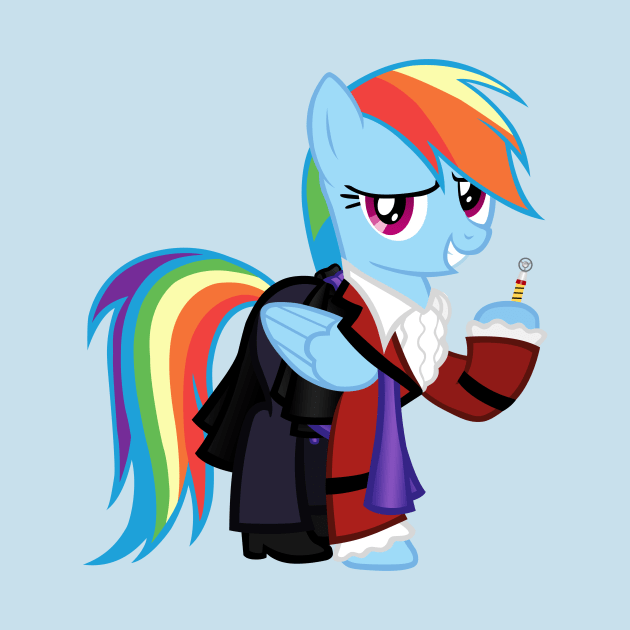 Rainbow Dash as the 3rd Doctor by CloudyGlow