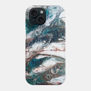 Under the sea acrylic pouring Phone Case