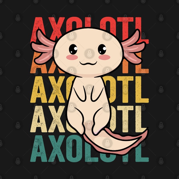 Axolotl Shirt Boys Girls - Cute Axolotls Kids Adults by Boneworkshop