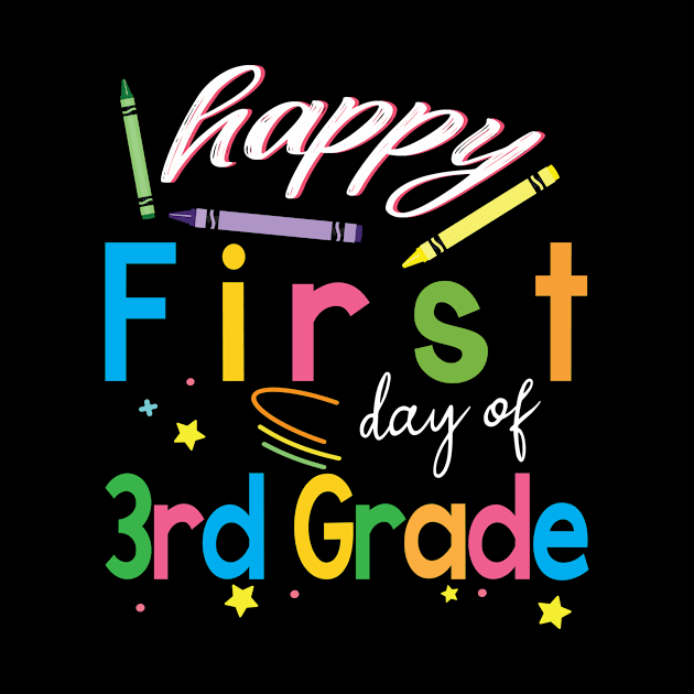 Happy First Day Of 3rd Grade Students First Day Of School Back To School by joandraelliot