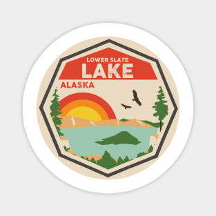 Lower Slate Lake Alaska Magnet