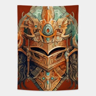 tribal helmet Tapestry