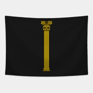 Golden Corinthian column Tapestry