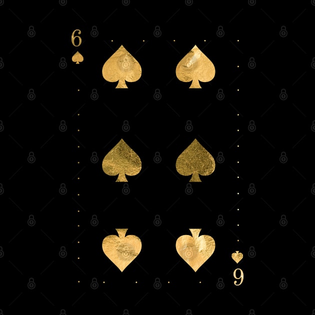 Six Pikes - Golden playing cards by GreekTavern