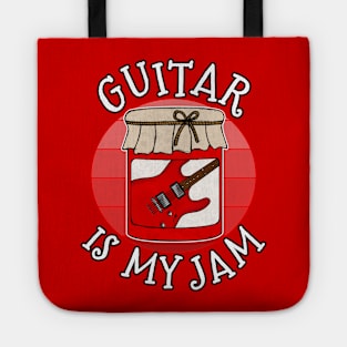 Guitar Is My Jam Electric Guitarist Musician Funny Tote