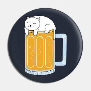 Cat Beer Pin