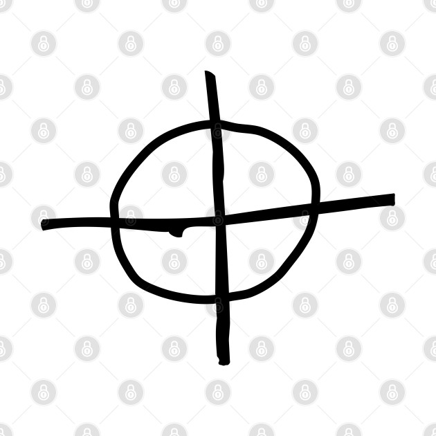 Zodiac Killer Symbol (Front/Back Print) by darklordpug