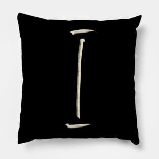 Hand Drawn Letter I Pillow