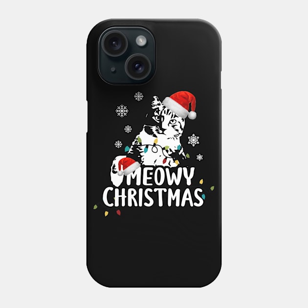 Funny Santa Claus Cat Meowy Christmas Phone Case by dnlribeiro88