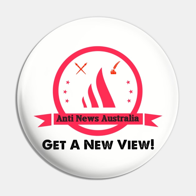 Anti News Australia Pin by Quirky Design Collective