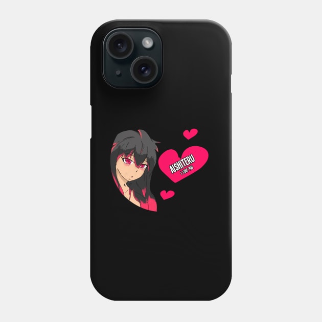 I Love you -Aishiteru Anime Valentines Phone Case by HCreatives