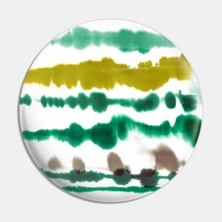 Watercolor Soft Nautical Lines Green Gold Pin