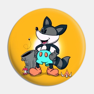 Ricky Raccoon Pin