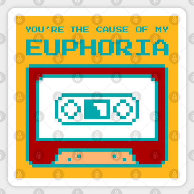 BTS Euphoria Pixel cassette - Bts Jungkook Euphoria - Sticker