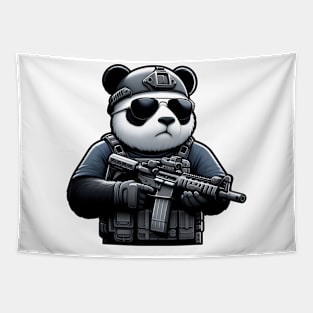 Tactical Panda Tapestry