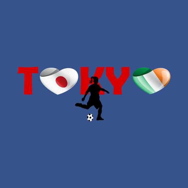 Football in Tokyo - team Ireland (IE) by ArtDesignDE