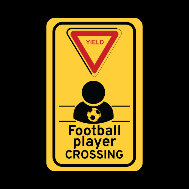 Football Player crossing by Night'sShop