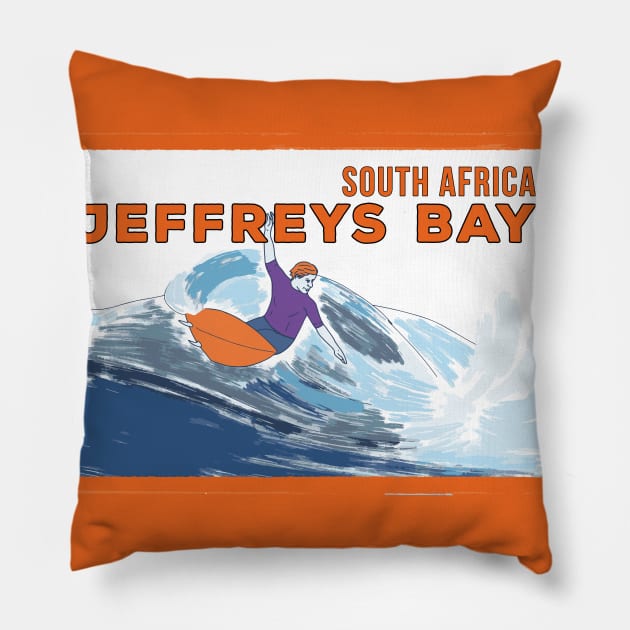 Jeffreys Bay South Africa Pillow by DiegoCarvalho