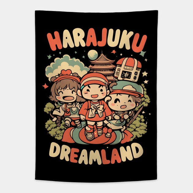 Harajuku Dreamland Tapestry by Ravenglow