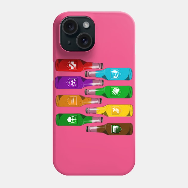 Zombie Perks Take Your Pick on Hot Pink Phone Case by LANStudios