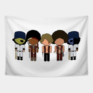 The Warriors Movie Icons - "Vector-Eds" Tapestry