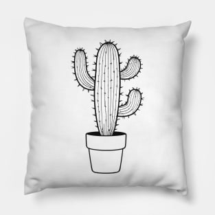 Cactus fine line Pillow