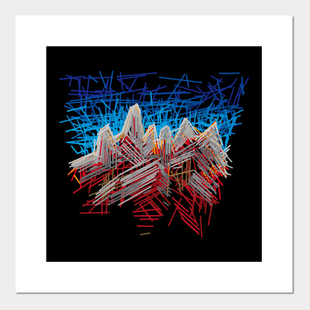 Abstract Mountain Art Posters And Art Prints Teepublic