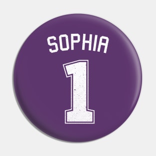 Sophia Number One Athletic Sports Jersey Pin