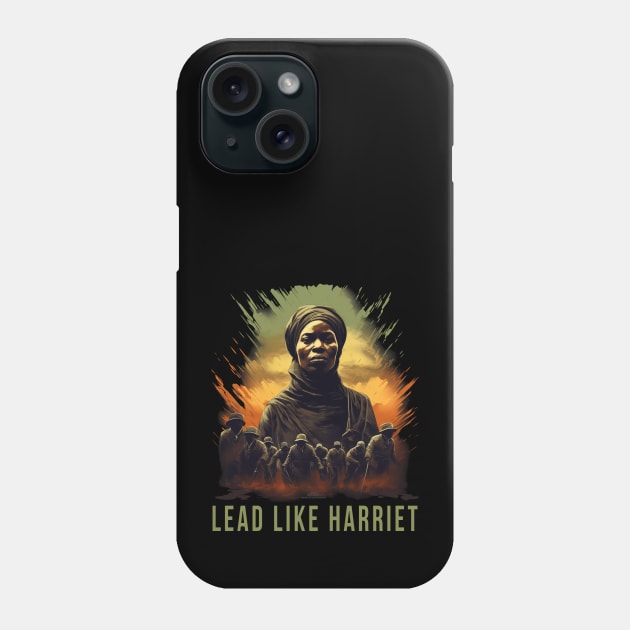 Lead Like Harriet, Harriet Tubman Phone Case by UrbanLifeApparel