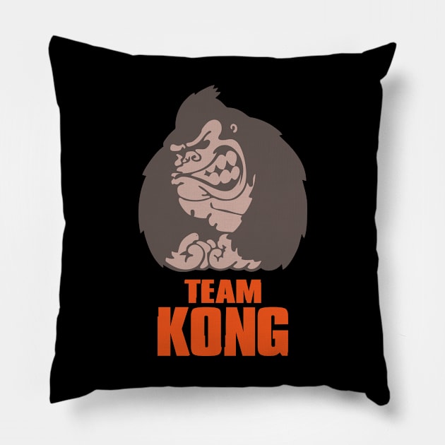 Godzilla vs Kong - Official Team Kong Neon Pillow by Pannolinno