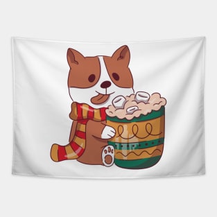 Cute dog Christmas gift Tapestry