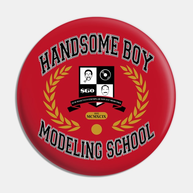 Handsome Boy Modeling School Pin by sinistergrynn